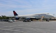 N661US @ ATL - Delta 747-400 on display at Delta Museum of flight - by Florida Metal