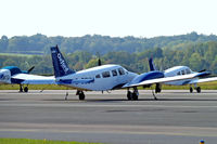 G-BOUM @ EGTK - Piper PA-34-200T Seneca II [34-7670136] (Oxford Aviation Academy) Oxford-Kidlington~G 01/10/2011 - by Ray Barber