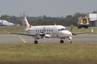 F-HBCC @ LFRB - Beech 1900D, Taxiing to boarding area, Brest-Bretagne Airport (LFRB-BES) - by Yves-Q
