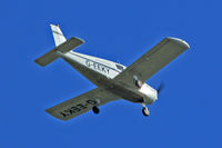G-EEKY @ EGFH - Cherokee, Horizon Flight Training St Athan based, seen in the overhead. - by Derek Flewin