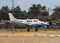 N41BA @ KRHV - ST Jon Aircraft LLC (Lemoore, CA) 1980 Beechcraft King Air C90 departing back to home base of KFAT at Reid Hillview Airport, San Jose, CA. - by Chris Leipelt