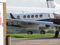 ZS-DEX @ EGTF - spotted between café and hangar - by magnaman