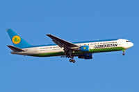 UK67005 @ EGLL - Boeing 767-33PER [40533] (Uzbekistan Airways) Home~G 05/06/2015. On approach 27L. - by Ray Barber