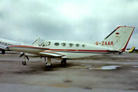 G-ZAAR @ EGLK - Cessna 414 [414-0909] Blackbushe~G 04/04/1980. From a slide. - by Ray Barber
