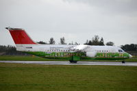 HB-IYS @ EGSH - Departing from Norwich with the flag and airline logo removed. - by Graham Reeve