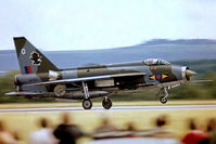 XP764 @ EGVI - English Electric Lightning F.3 [95192] (Royal Air Force) RAF Greenham Common~G 26/06/1977. From a slide. - by Ray Barber