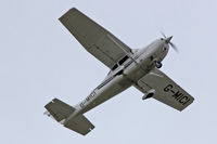 G-MICI @ EGFF - Skylane, Denham based, low approach and go- round runway 12.
