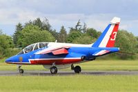 E119 @ LFOA - Dassault-Dornier Alpha Jet E (F-UGFE), Athos 03 of Patrouille de France 2016, Avord Air Base 702 (LFOA) Open day 2016 - by Yves-Q