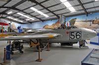 XK623 @ EGCK - Vampire T.11, seen at the Air World Museum Caernarfon Airport. - by Derek Flewin