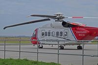G-MCGJ @ EGCK - S-92A, Caernarfon based, Bristow Helicopters Ltd, HM Coastguard, previously N248N, seen parked up. - by Derek Flewin