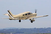 G-ERFS @ EGCK - Cherokee Warrior II, Old Sarum Wiltshire based, previously N84570, D-EPFS, seen departing runway 07.