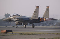 88-1705 @ KBOI - Taking off on RWY 10R.389th Fighter Sq., 366th Fighter Wing, Thunderbolts, Mountain Home AFB, Idaho. - by Gerald Howard