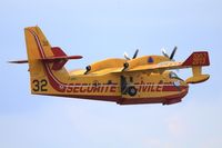 F-ZBFS @ LFOA - Canadair CL-415, Take off rwy 06, Avord Air Base 702 (LFOA) Open day 2016 - by Yves-Q