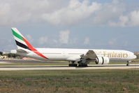 A6-EPF @ LMML - Boeing 777 A6-EPF Emirates Airlines - by Raymond Zammit