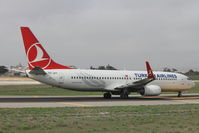 TC-JHT @ LMML - B737-800 TC-JHT Turkish Airlines - by Raymond Zammit
