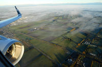 ZK-OXL @ NZCH - Approach for 7:20am arrival in CHC - beautiful Canterbury plains - by Micha Lueck