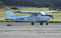 G-BZBF @ EGFH - Visiting Cessna Skyhawk. - by Roger Winser