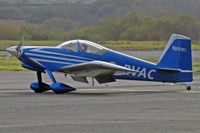 G-RVAC @ EGFH - RV-7, Popham Hampshire based, seen taxxing in.