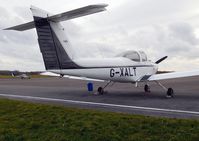 G-XALT @ EGFH - Newly resident Tomahawk, the latest addition to Cambrian Flying Club's fleet of aircraft. - by Roger Winser