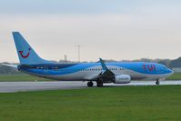 OO-JAV @ EGSH - Leaving Norwich with TUI titles. - by keithnewsome