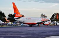 EI-EFW @ EGHH - Exiting paintshop after repaint to Jeju livery - by John Coates