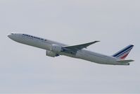 F-GSQM @ LFPG - Boeing 777-328 (ER), Take off rwy 08L, Roissy Charles De Gaulle airport (LFPG-CDG) - by Yves-Q
