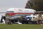 N303SF @ EGBP - 2000 Airbus A319-112, c/n: 1303 of China Eastern at Kemble being scrapped - by Terry Fletcher