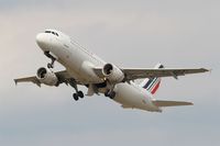 F-GKXI @ LFBD - Airbus A320-214, Take off rwy 23, Bordeaux Mérignac airport (LFBD-BOD) - by Yves-Q
