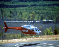 N101LF - Scanned from original slide taken late August 1997 at Mount St.Helens volcanic park, Washington, USA.   Helicopter used for sightseeing flights over the volcanic area. - by Neil Henry