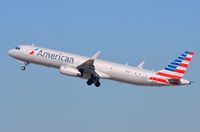 N117AN @ KLAX - American A321 taking-off. - by FerryPNL