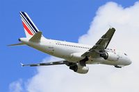 F-GRXB @ LFRB - Airbus A319-111, Take off rwy 07R, Brest-Bretagne airport (LFRB-BES) - by Yves-Q