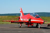 XX323 @ LFSX - Royal Air Force Red Arrows Hawker Siddeley Hawk T.1A, Luxeuil-Saint Sauveur Air Base 116 (LFSX) Open day 2015 - by Yves-Q