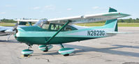 N2623G @ KDAN - 1959 Cessna 182B in Danville Va.  - by Richard T Davis