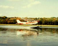 C-GNBG - Getting my Float rating 1995, Little Lake @ Barrie Landing with my instructor taking picture from canoe. Very proud of this thanks Dan - by Dan