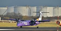 G-JECG @ EGAC - flybe G-JECG arriving at Belfast City from Manchester. - by Albert Bridge