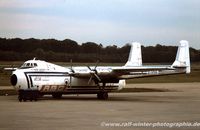 G-APRN @ EDDK - Armstrong Whitworth AW 650-101 Argosy - Air Bridge Carriers - G-APRN - 1977 - CGN, from a slide - by RalfW