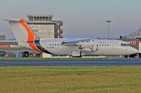 G-JOTR @ EGFF - 146-RJ85, Jota Aviation Southend Essex based, callsign  Midland 9134. Previously G-6-294, OO-GJT, G-CGCE, seen landing on runway 12 out of Dublin.