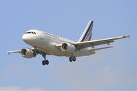 F-GUGE @ LFPG - Airbus A318-111, Short approach rwy 26L, Paris-Roissy Charles De Gaulle airport (LFPG-CDG) - by Yves-Q