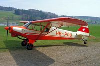 HB-POU @ LSZO - Piper PA-18-180 Super Cub [18-5655] Luzern/Beromunster~HB 08/04/2009 - by Ray Barber