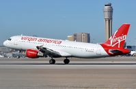 N626VA @ KLAS - Virgin America A320 touching down. - by FerryPNL
