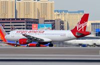 N621VA @ KLAS - Virgin America A320 taking of. - by FerryPNL
