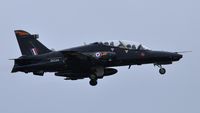 ZK034 @ EGFH - RAF Hawk T.2 aircraft coded Y of 4(R) Squadron over Runway 04. - by Roger Winser