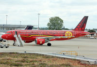 OO-SNA @ LFBO - Parked at the Airport... Flight with Brussel Soccer Team for Euro 2016... Special Red Devils c/s - by Shunn311