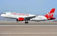 N847VA @ KLAS - Virgin AMerica A320 landing. - by FerryPNL