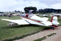 G-BGTX @ EGTH - Jodel D.117 Gran Tourisme [698] Old Warden~G 13/07/1980. From a slide. - by Ray Barber