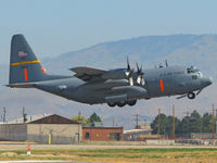 92-1533 @ KBOI - Tanker 1 departing RWY 10L for fire mission. MAFFS equipped. Wyoming ANG. - by Gerald Howard
