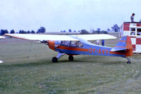 OY-AVY @ EGTH - Auster AOP.5 [1400] Old Warden~G 13/07/1980. From a slide. - by Ray Barber