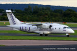 G-BYMK @ EGCC - flybe operated by Logan Air in Dundee City of discovery livery - by Chris Hall