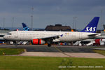 OY-KAM @ EGCC - SAS Scandinavian Airlines - by Chris Hall