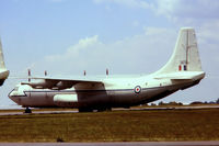 XR365 @ EGBP - Short Belfast Mk.2 [SH1819] (Royal Air Force) Kemble~G @1977 From a slide. - by Ray Barber